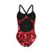 Arena Crackle Light Drop Suit in Black/Team Red No Logo - Mystic