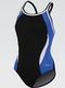 Dolfin Reliance Ladies DBX Back black royal white - Worcester City High School Swim Team