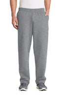 Adult Port and Company Navy OR Athletic Heather Core Fleece Sweatpants with Team Logo - New Bedford YMCA Hurricanes