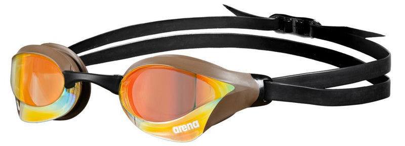 Arena Cobra Ultra Swipe Indoor Swimming Goggles, Yellow-Copper
